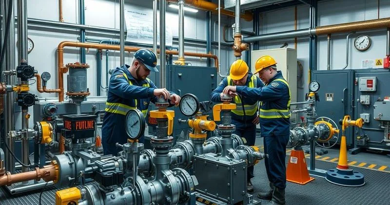 Inspeção de compressor