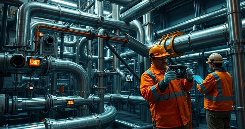 Inspeção em tubulações industriais