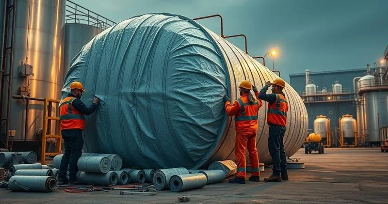 Isolamento tanques industrial